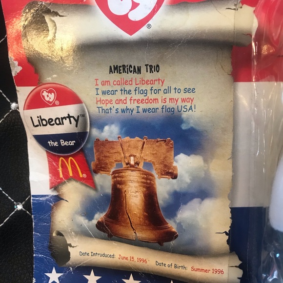 1996 McDonald's Libearty Beanie Baby RARE - Picture 2 of 16